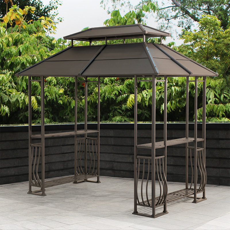 Sunjoy Ethan 5 Ft. W x 8 Ft. D Steel Grill Gazebo Wayfair.ca